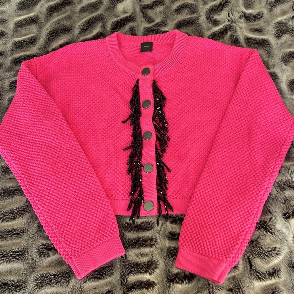 NWOT Pinko Waikiki Cropped Cardigan Size M